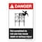 Signmission OSHA Danger Sign, 3.5" Height, 5" Width, Not Completed Do Not Use Use May Cause Death, Landscape OS-DS-D-35-L-19886 - alternate 1